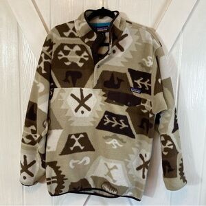 RARE Patagonia Men's Medium Synchilla Snap T Fleece Pullover